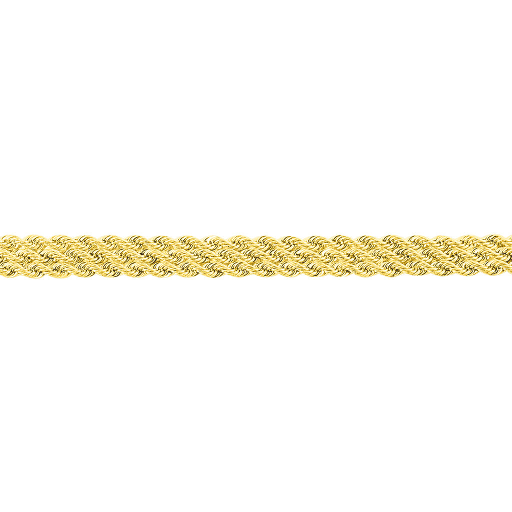 Bracelet Jerry Maille Corde 3 Rangs Or Jaune