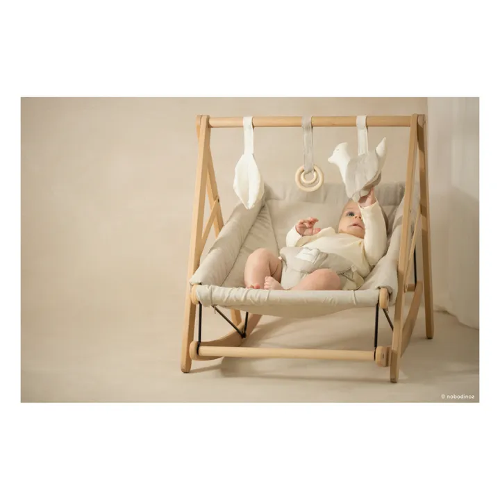 Nobodinoz Jouets pour arche d'éveil - Lin français | Beige