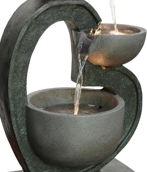 Dehner Polyresin-Gartenbrunnen Heart,