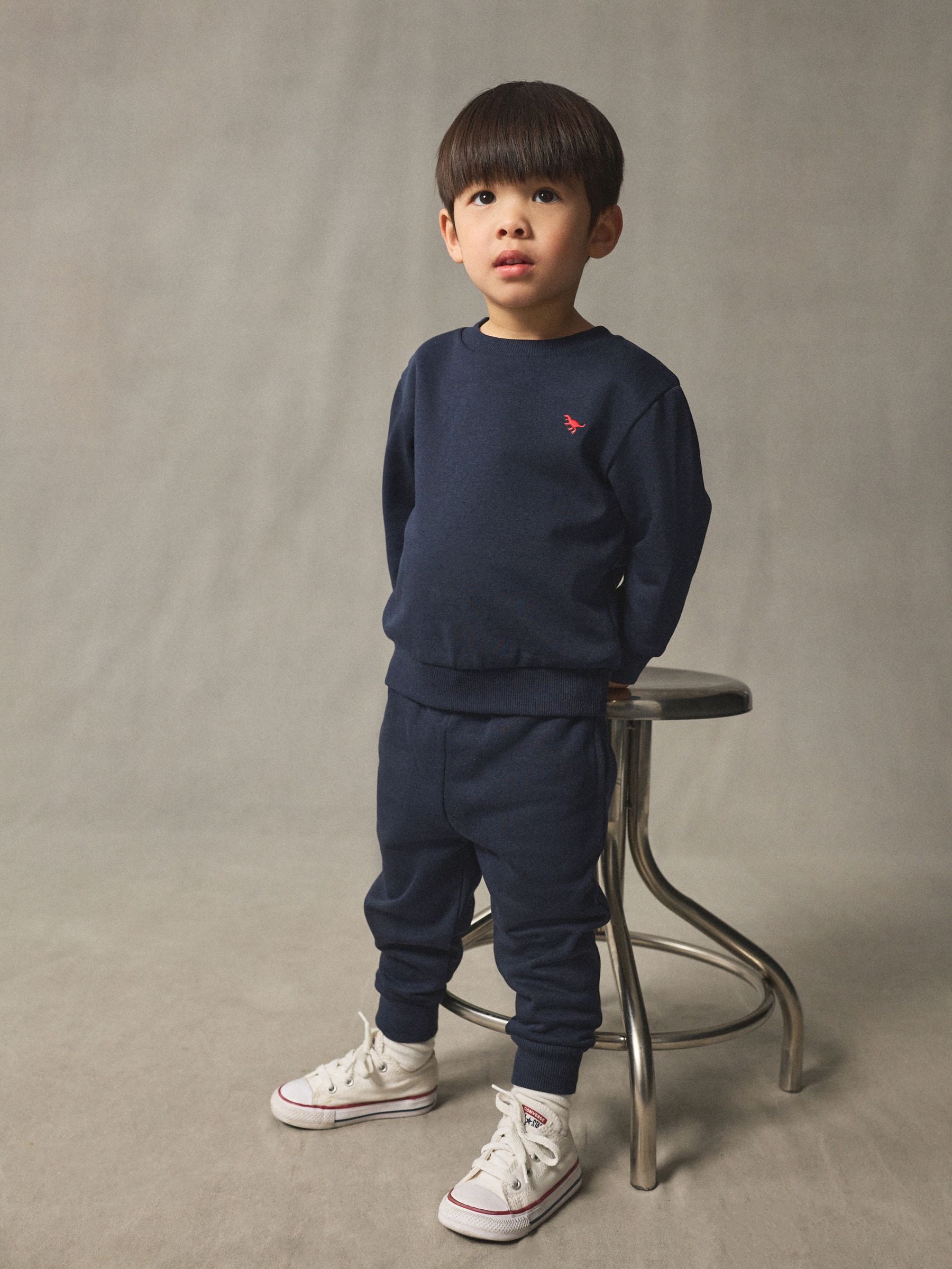 Donkerblauw - Set met sweatshirt en joggingbroek (3mnd-7jr)