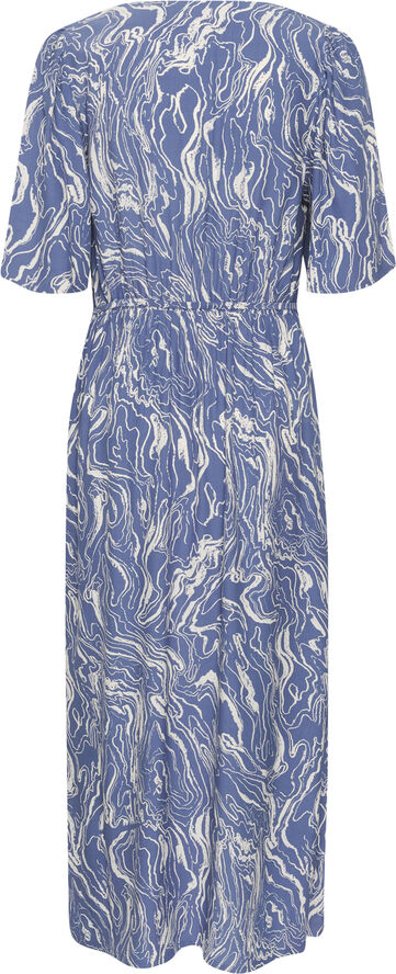 Kaffe KAarona Long Dress Blue indigo/white marbel