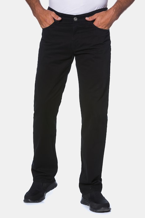 Twillhose, Superblack-Färbung, Komfortbund, Regular Fit
