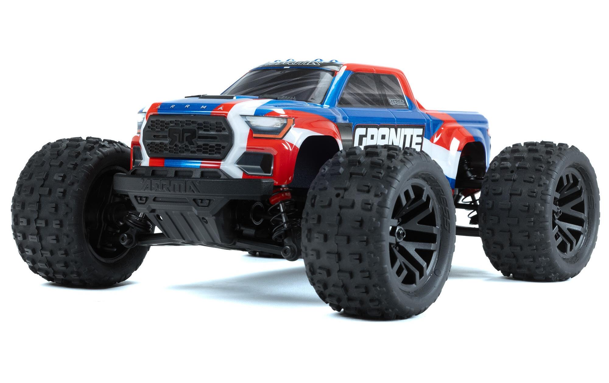 Monster Truck Granite Grom Mega 380 Blau, RTR, 1:18<br>Robuster 4wd mini Monstertruck mit Spektrum Technik