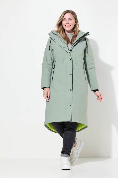 Funktionsregenmantel, Kapuze, 2-Wege-Zipper, wasserdicht