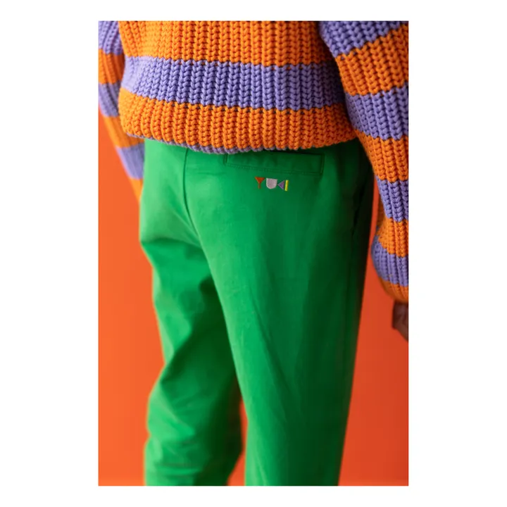 Yuki Pantalon Chino Coton Bio | Vert
