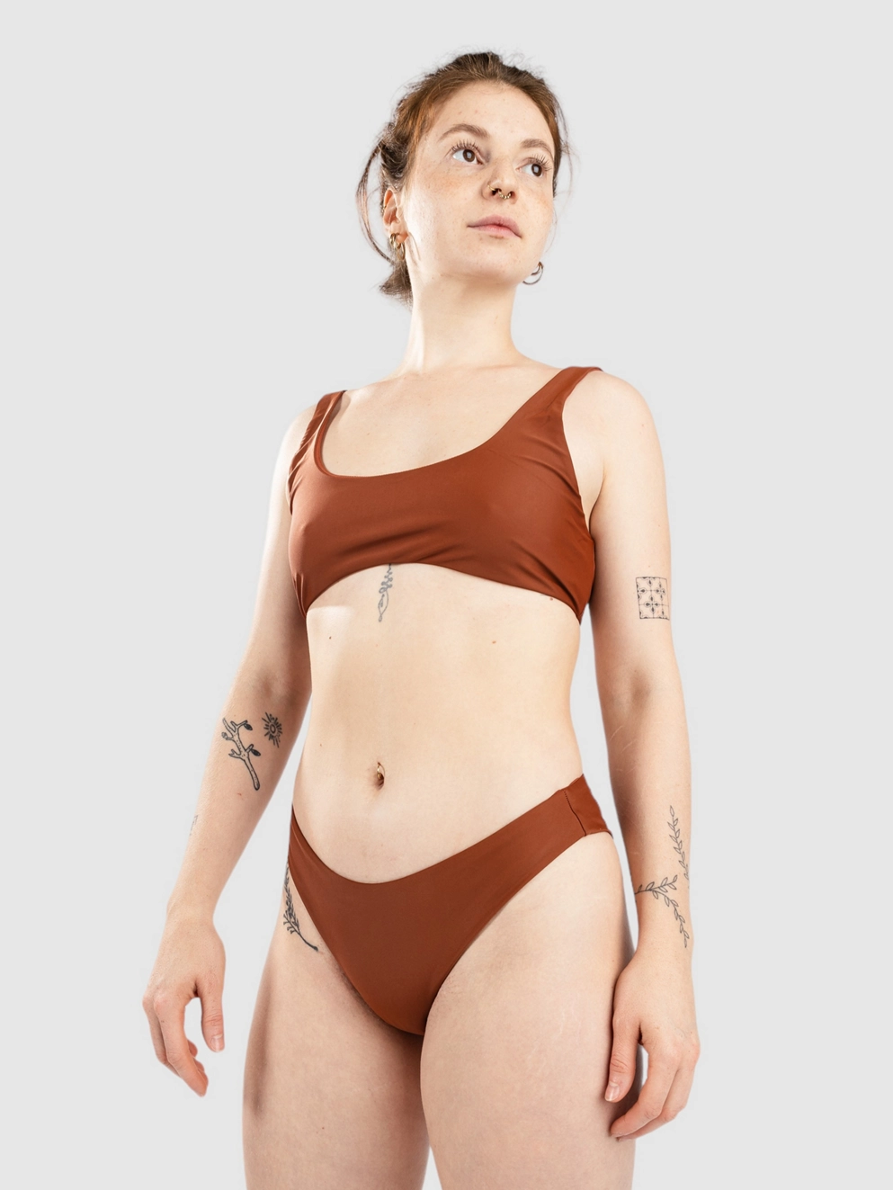 Rhythm Classic Crop Bikini Top rust