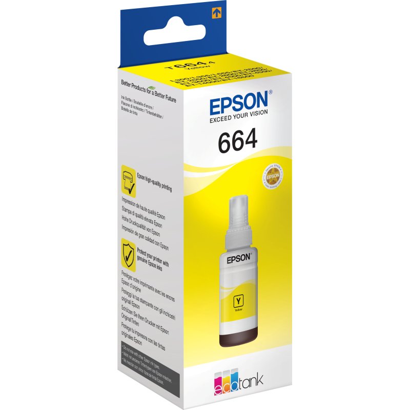 Epson 664 Ecotank Yellow ink bottle