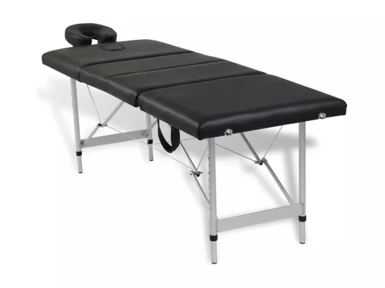 Table pliable de massage argenté 186 x 68 x 59 cm 02_0001890