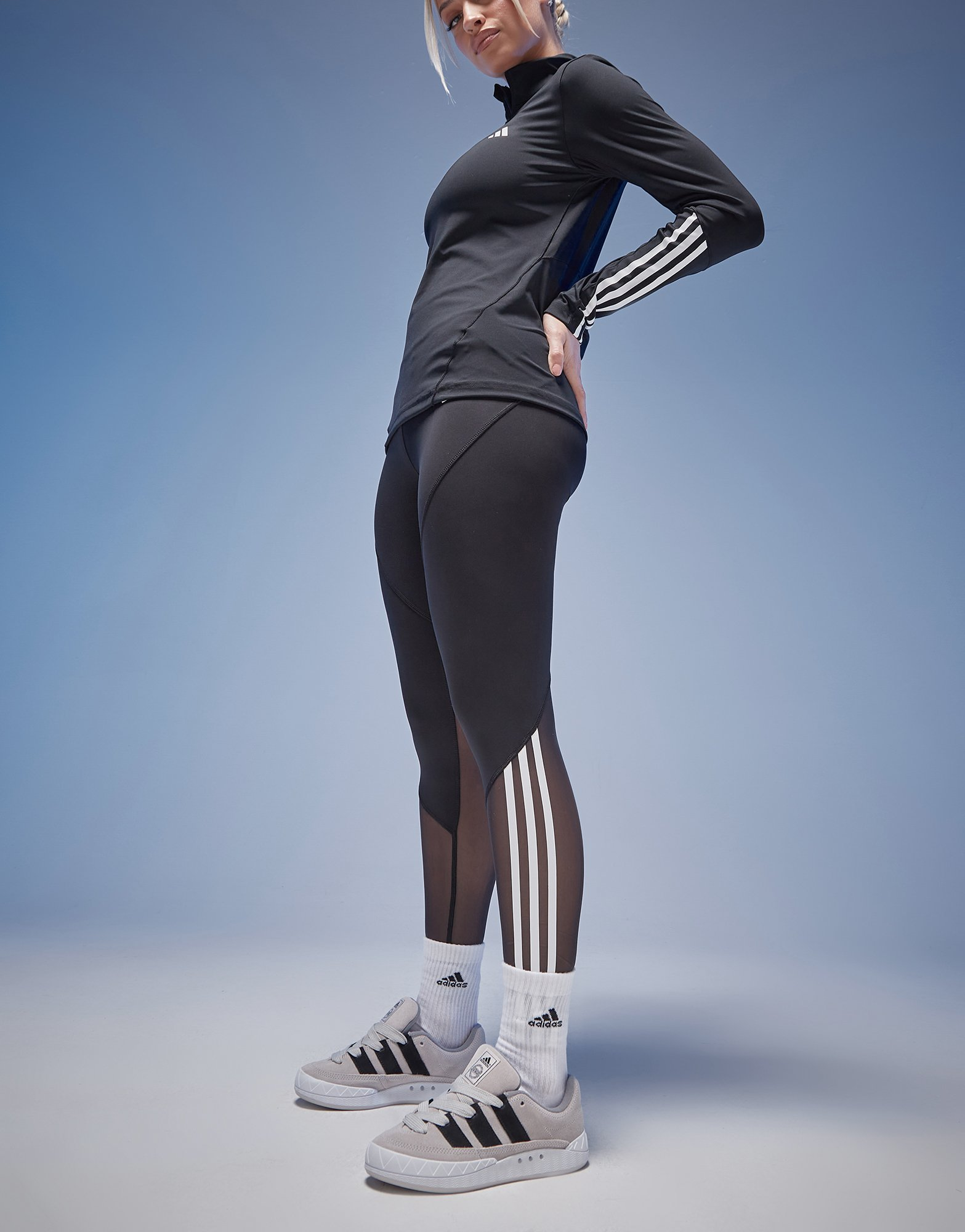adidas Veste de survêtement de training zip 1/4 Hyperglam
