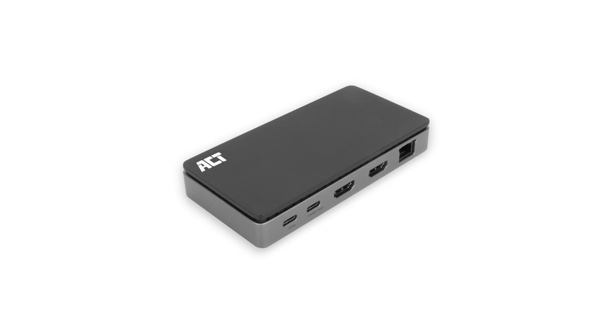 ACT ConnectivityUSB-C 4K MST dockingstation  (Zwart/grijs)
