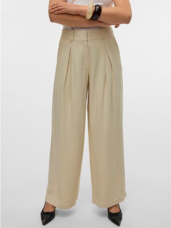 AWARE by VERO MODA - Broek - Zwart - 97% Lenzing™ Ecovero™ Viscose