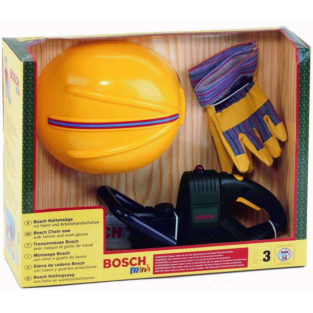 Theo Klein Theo Klein Bosch 8435 WerkerSet - Kettensäge mit Helm und Handschuhe
