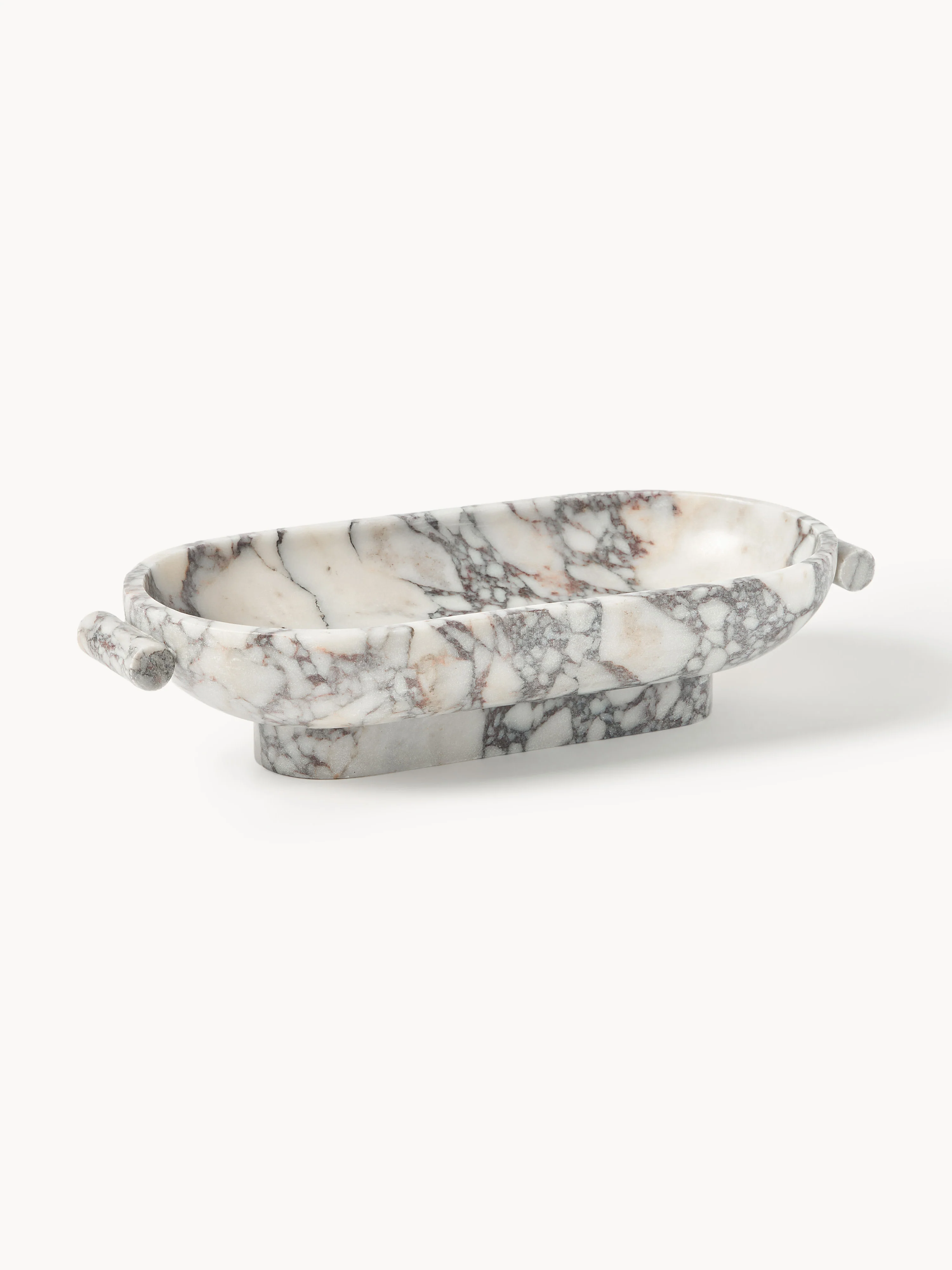 Decoratieve schaal Fossil van marmer