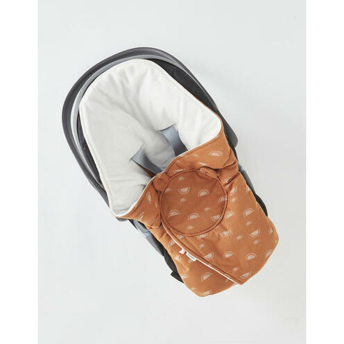 Couverture promenade caramel jersey ouatine Babou & Kendi - NOUKIE 'S