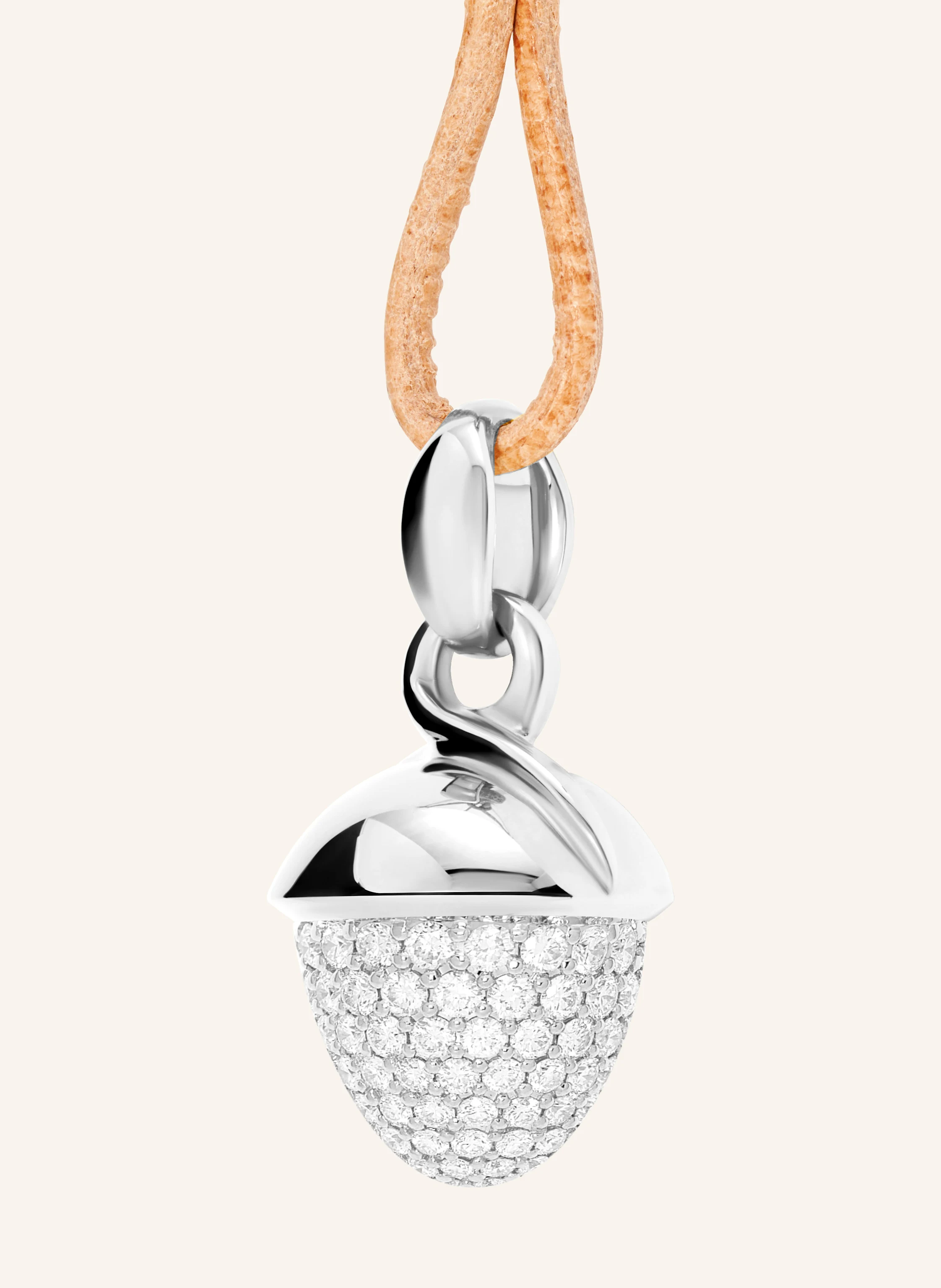 TAMARA COMOLLI Anhänger PENDANT MIKADO BOUQUET DIAMOND PAVÉ aus 18K Weißgold mit Diamant Pavé