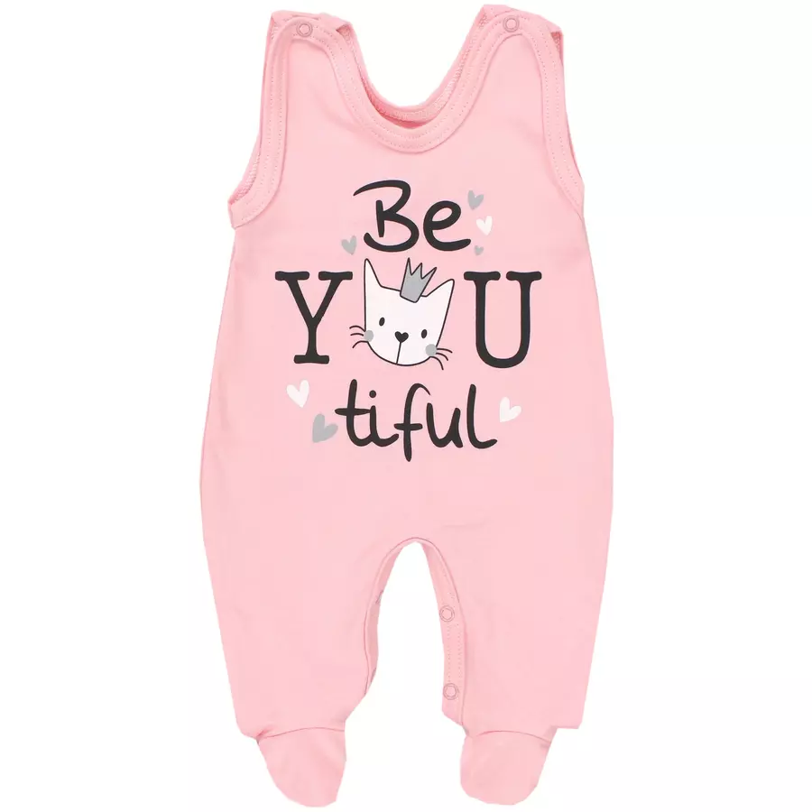 TupTam Baby Strampler mit Aufdruck Spruch 5er Pack weißbeige
