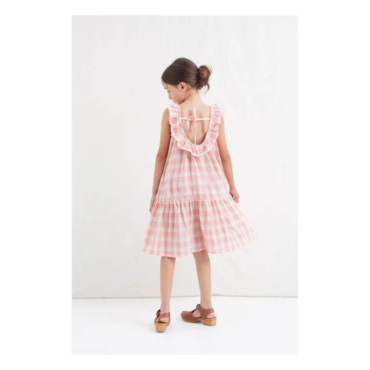 Tocoto Vintage Robe à Carreaux | Rose