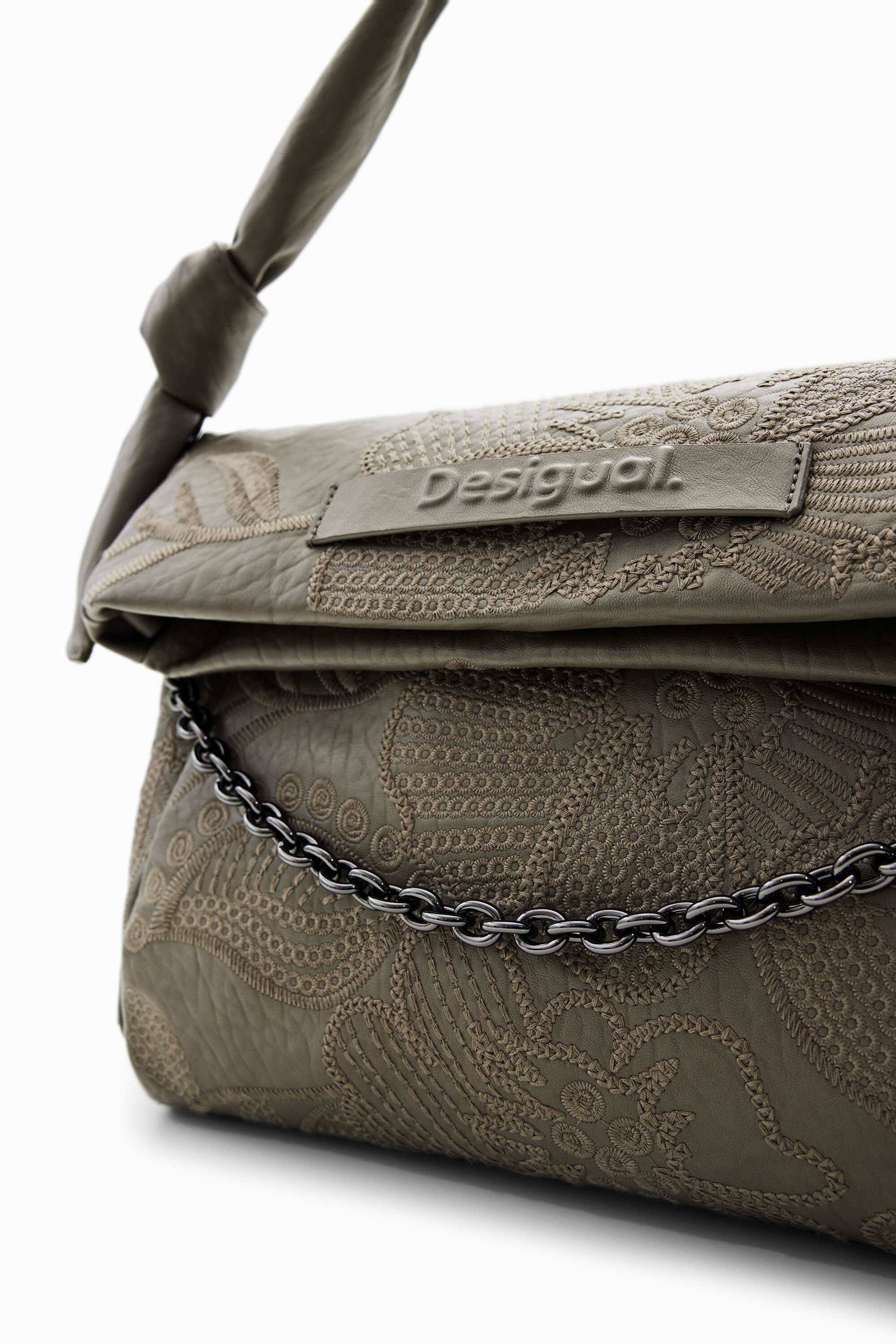 Sac moyen broderie fleurs
