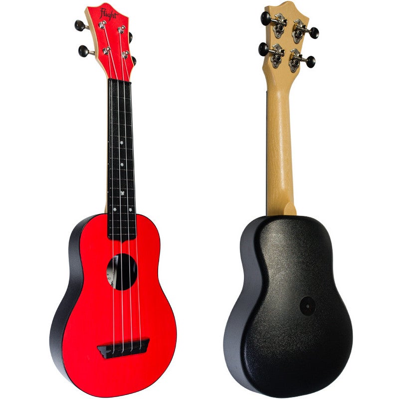 Flight Travel Series TUS35 Red sopraan ukelele met gigbag