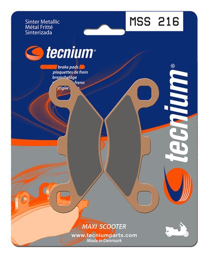 Plaquettes de freins Tecnium Maxi Scooter métal fritté - MSS216