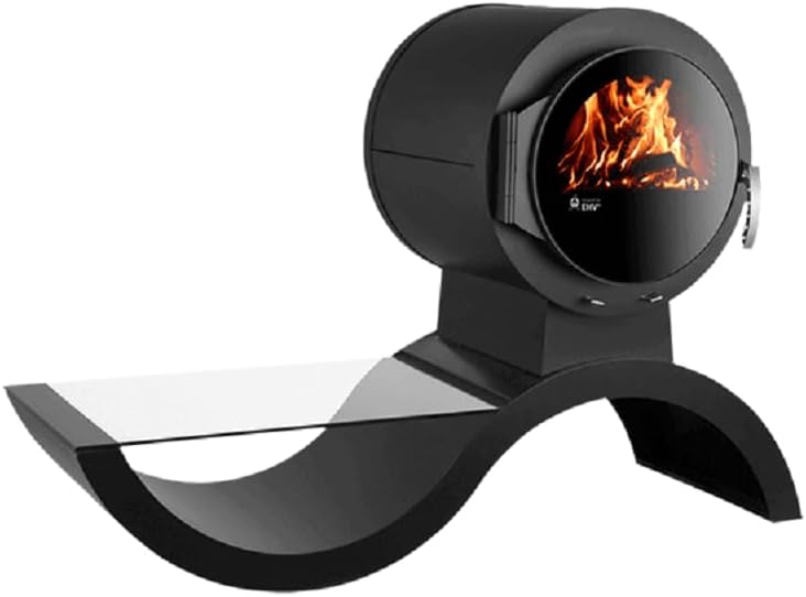 Kaminofen Kanuk® Wave Holzofen - Werkstattofen - Schwedenofen - Energieeffizienzklasse A+ - Top Qualität - Zulassung für Deutschland, Österreich und Schweiz - BimSchV