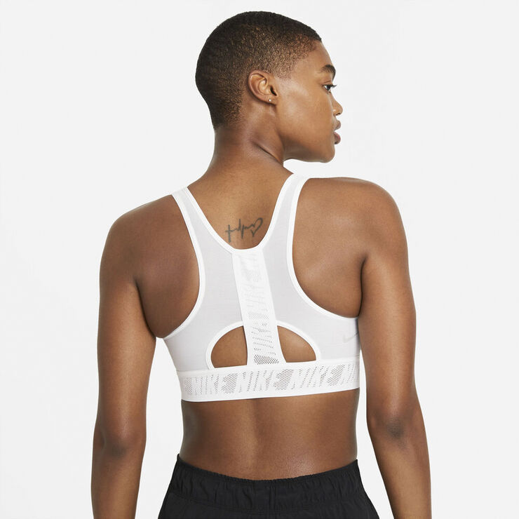 Nike Swoosh Ultrabreathe Medium Support Sports Bh Hvid