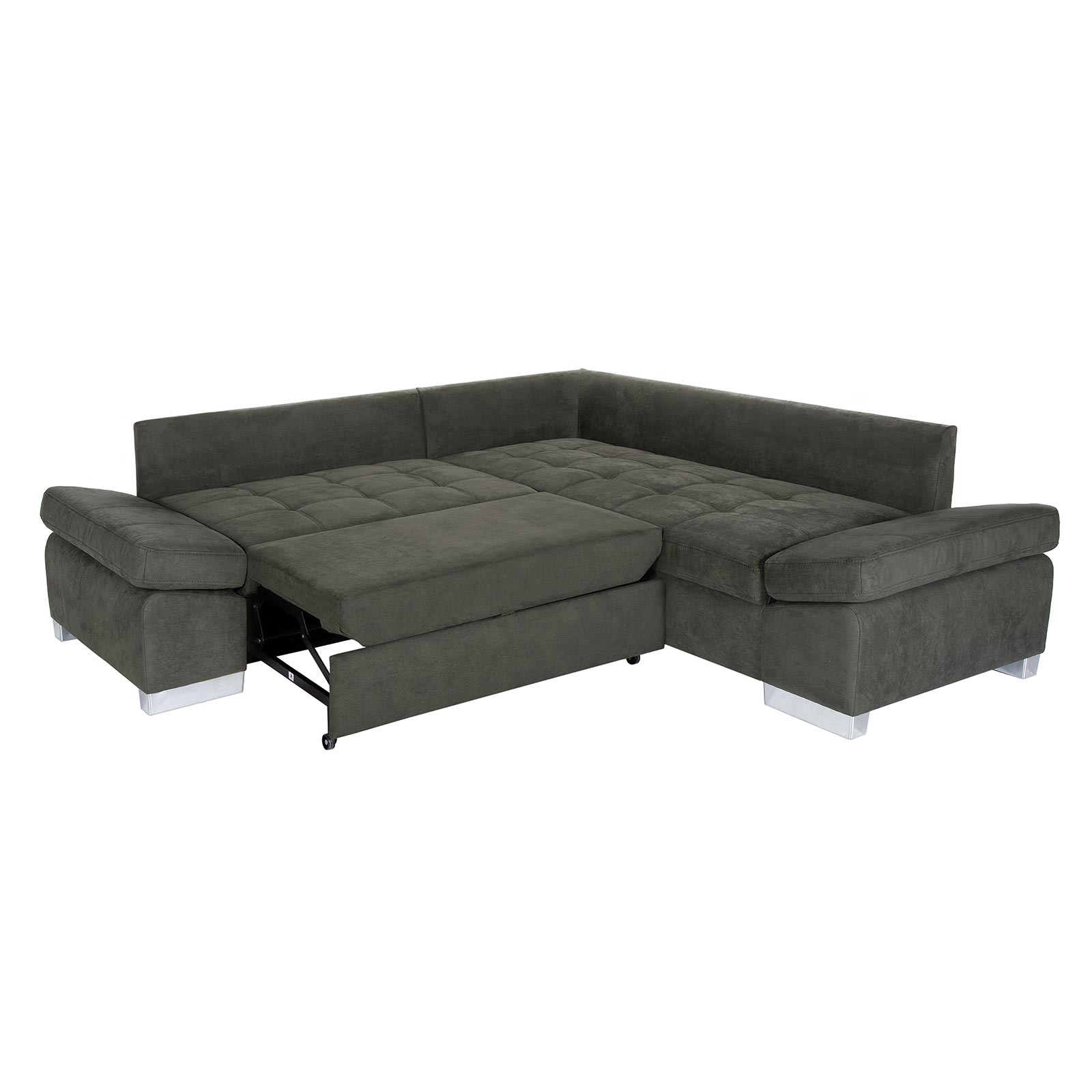 Ecksofa - green - Liegefunktion links