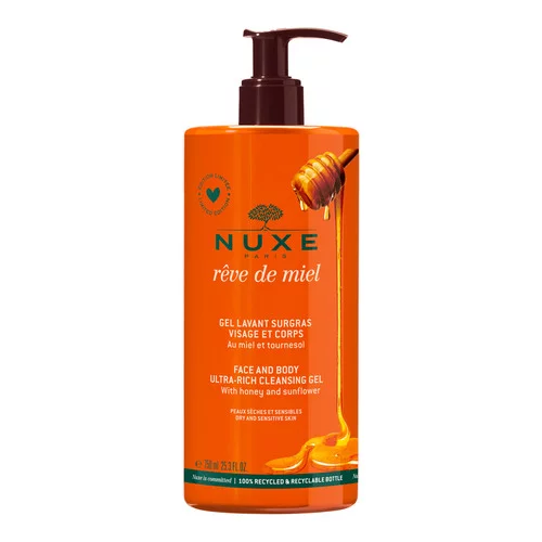 Gel Lavant Surgras visage et corps Rêve de Miel - 750ml