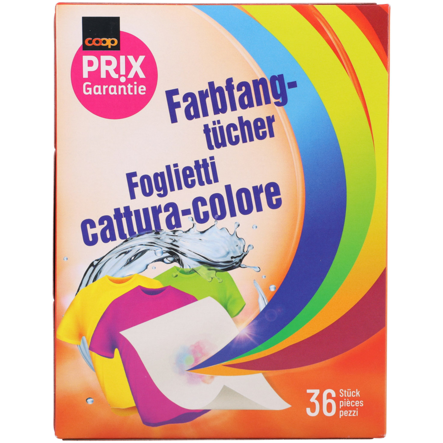 Prix Garantie Farbfangtücher 36 Stück