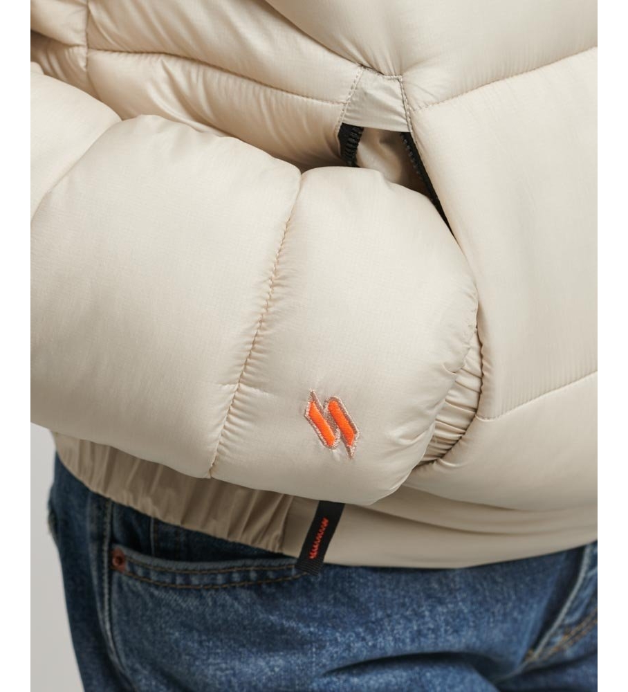 Jaqueta esportiva acolchoada Superdry Bmber bege