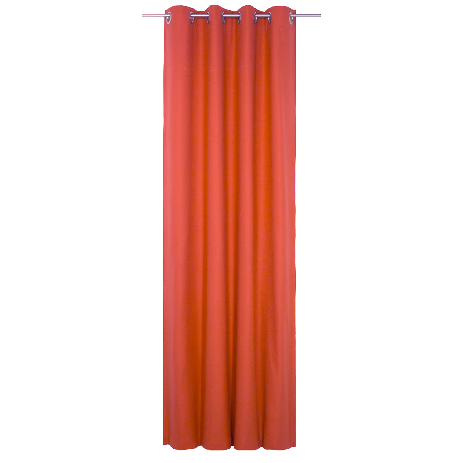 Ösenvorhang WIRTHNATUR - rot - 2-lagig - 130x145 cm