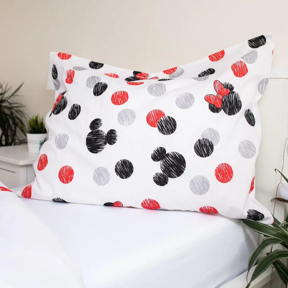 Disney Minnie & Mickey Mouse Dekbedovertrek, Love - 140 x 200 cm - Katoen