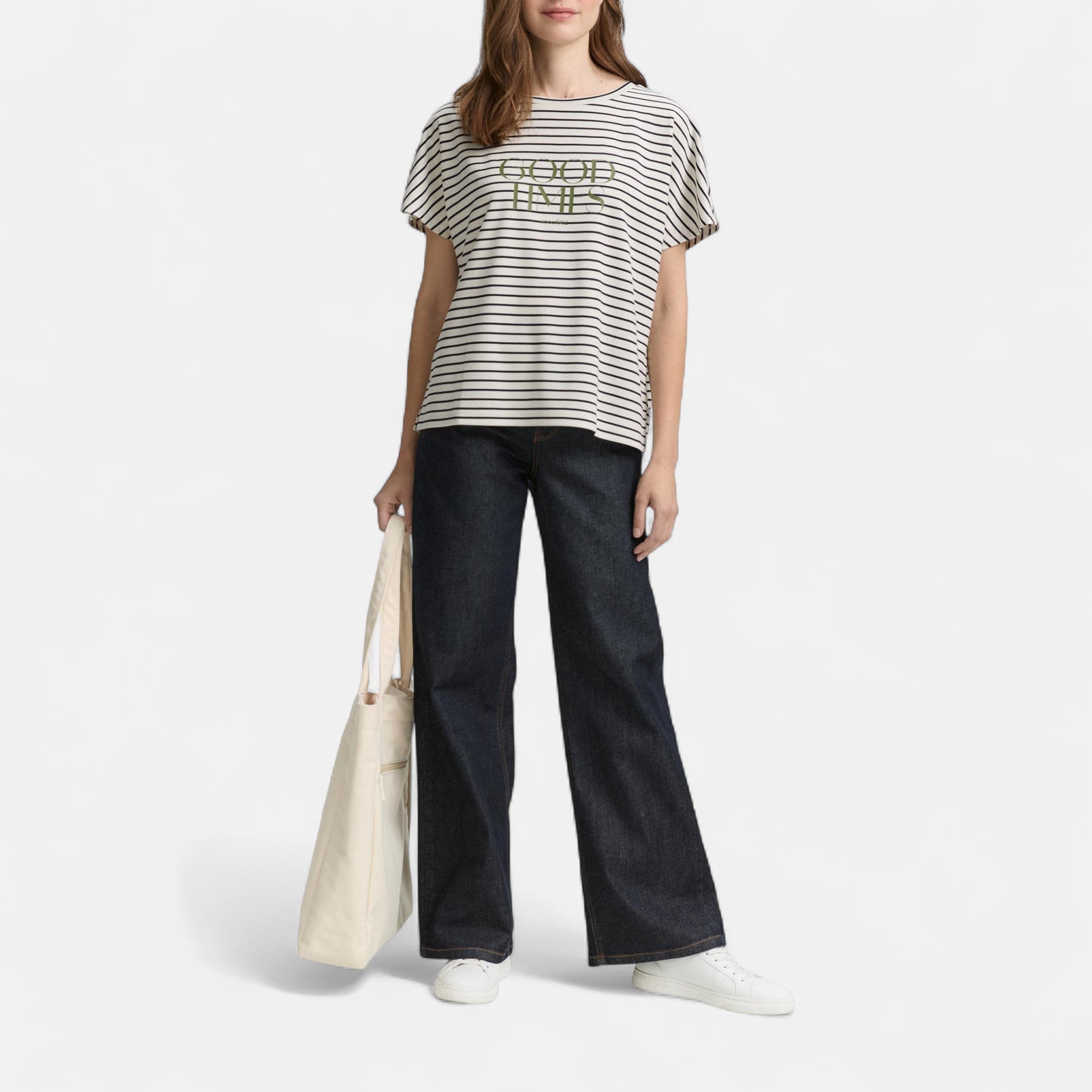 T-shirt Femme bleu marine