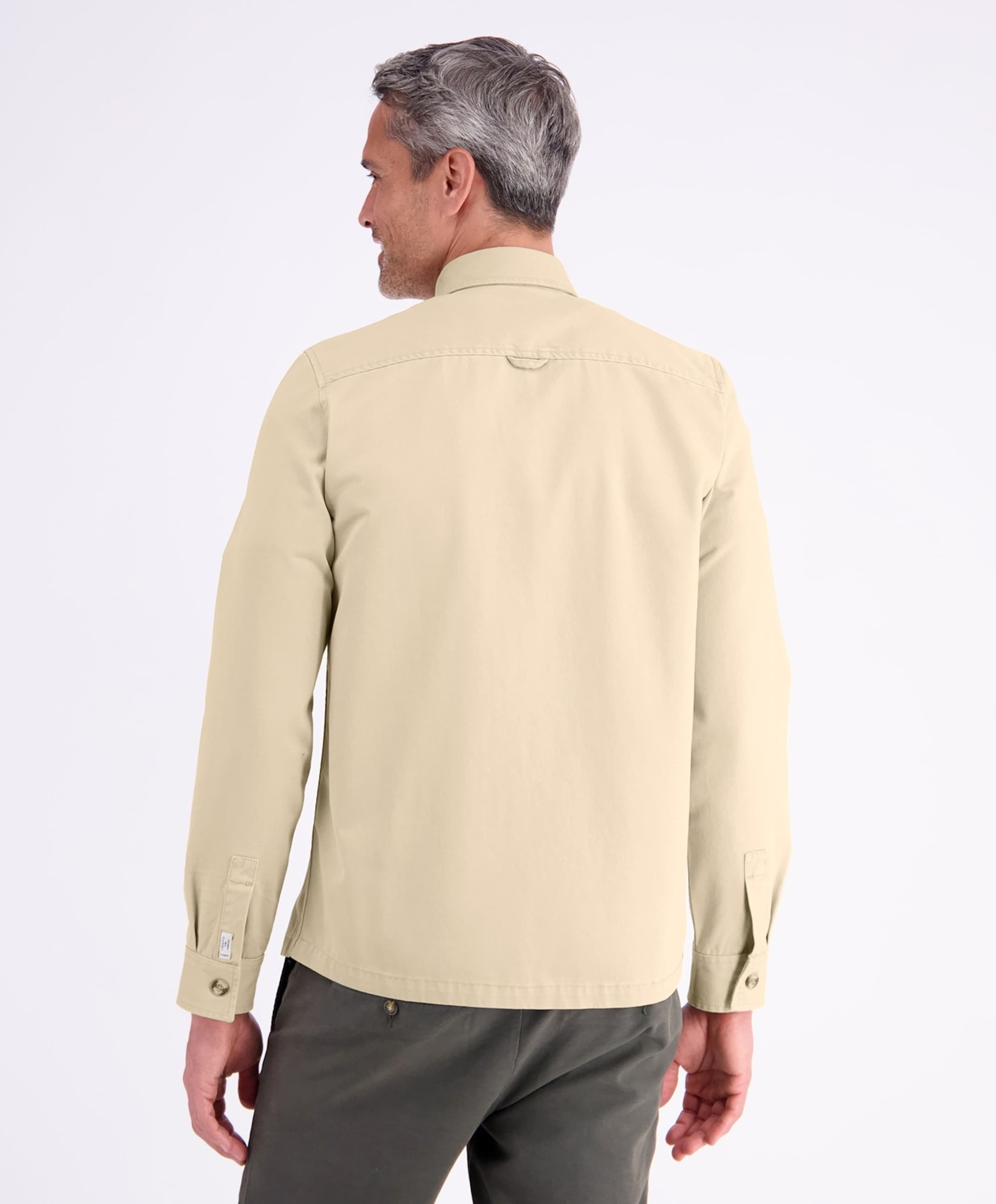 Lerros Heren overhemd lange mouw beige