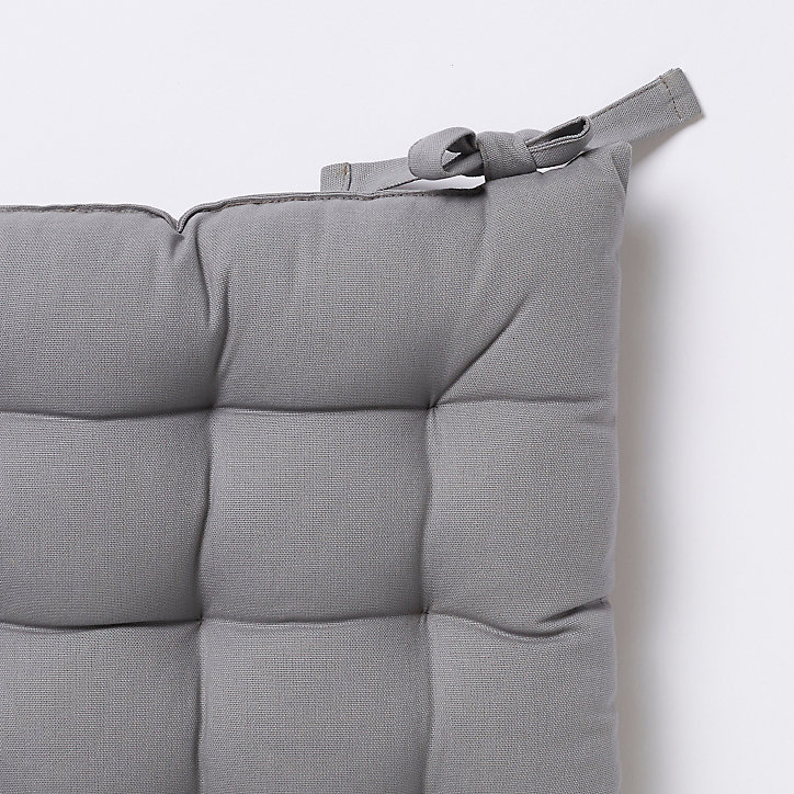 Galette de chaise GoodHome Hiva gris 45 x 45 cm