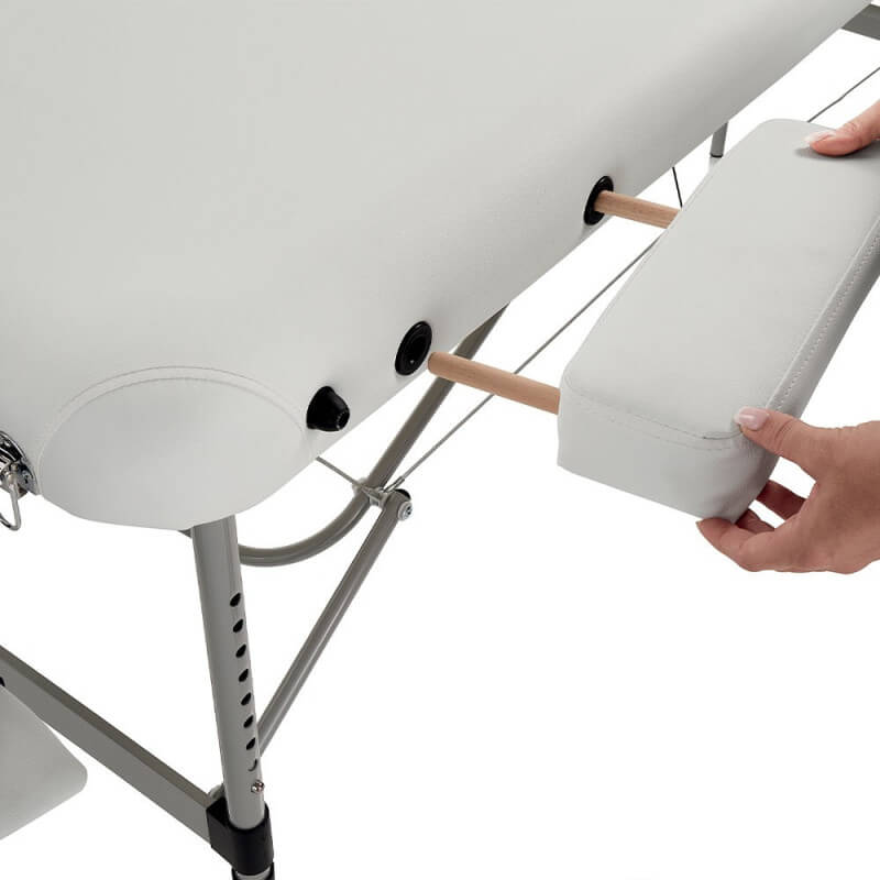 Lit esthétique Master Confort aluminium blanc