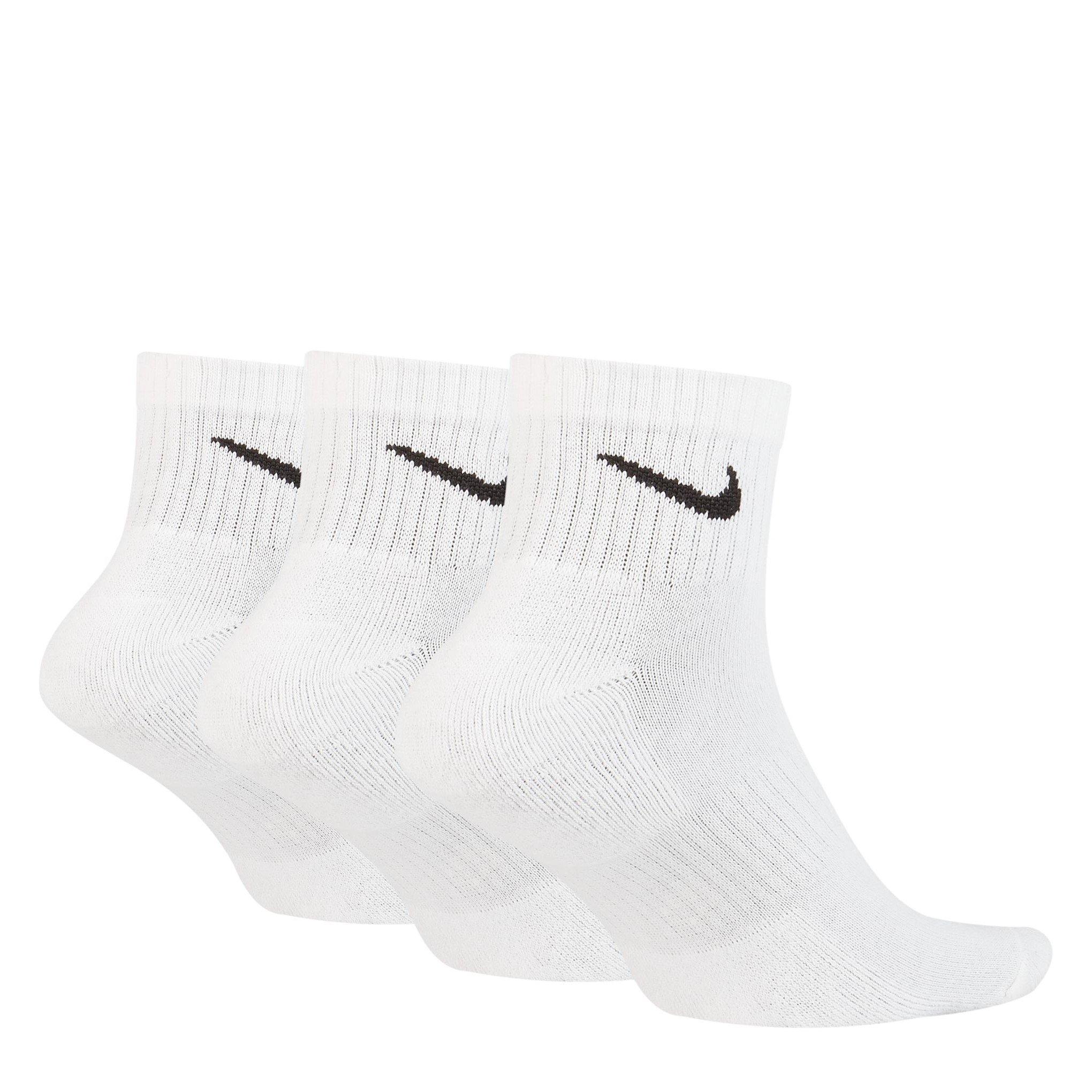 Nike Three Pack Quarter Socks Mens