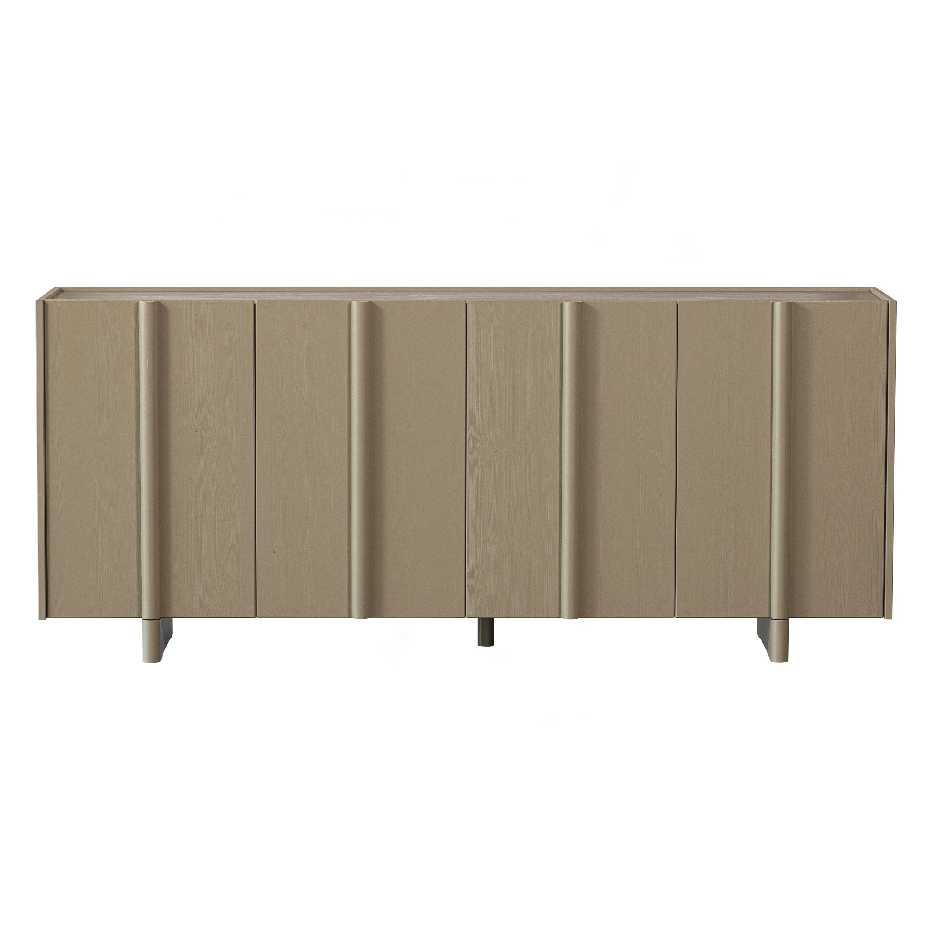 WOOOD Basu Dressoir Grenenhout B 200 cm - Mud