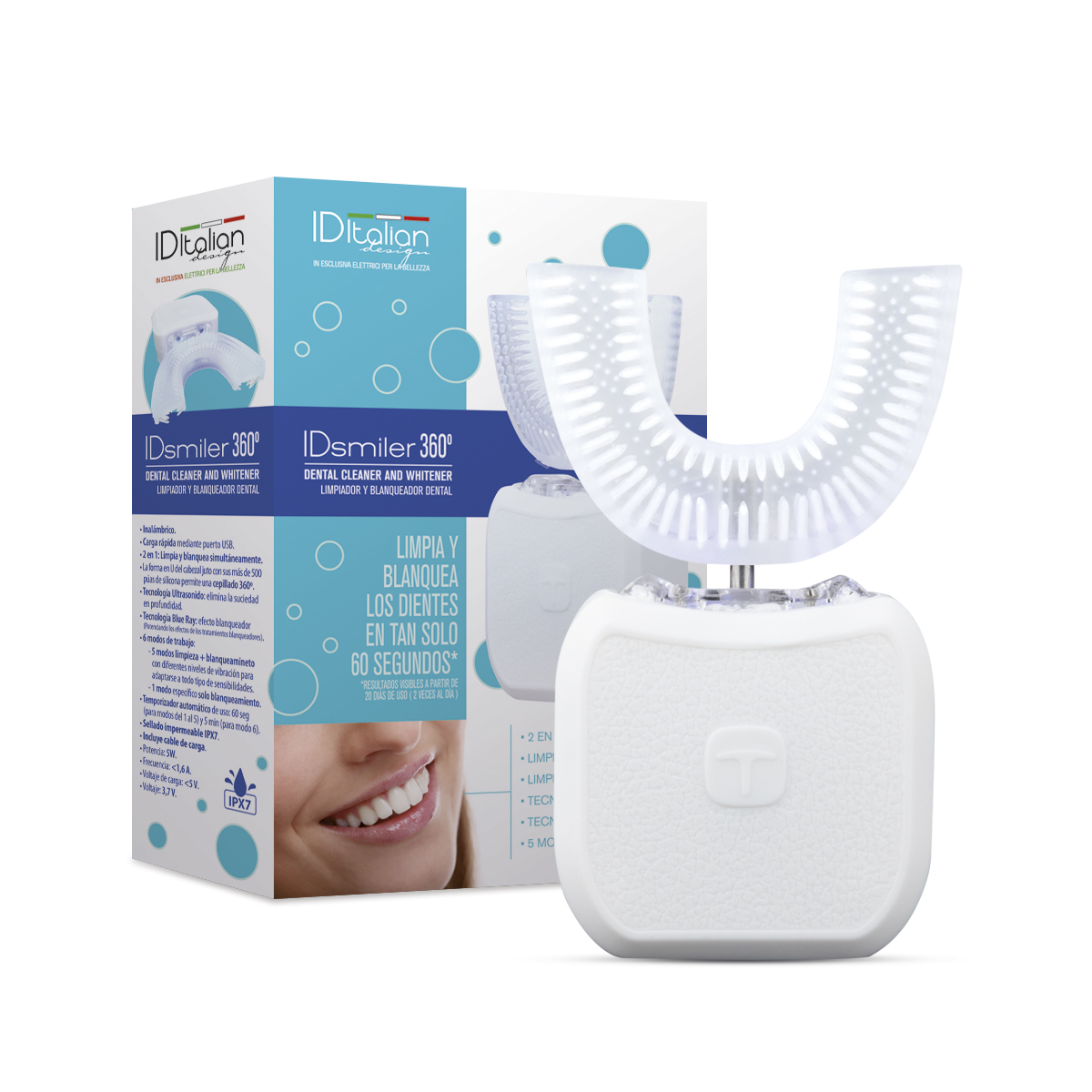 Italian Design IDsmiler 360 Tooth cleaner and whitener