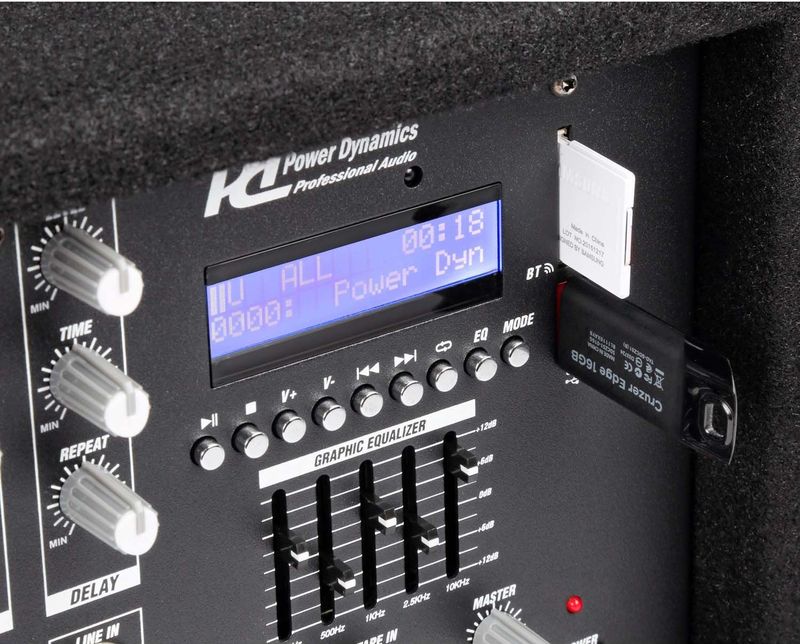 Power Dynamics - PDM-C805A - Mixer en Versterker - Kofferformaat - 8 Kanalen