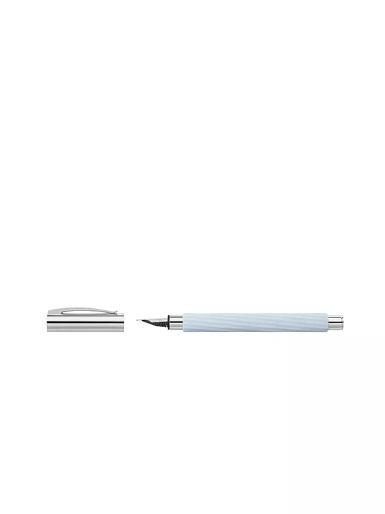 FABER-CASTELL Füllhalter AMBITION ITALIC ICE BLUE F keine Farbe