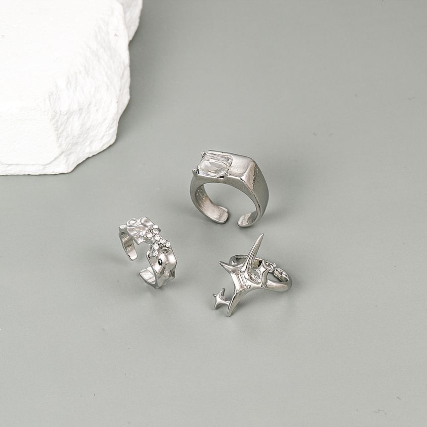 Irenna - Open ring met stervormige strasssteentjes (verschillende ontwerpen)