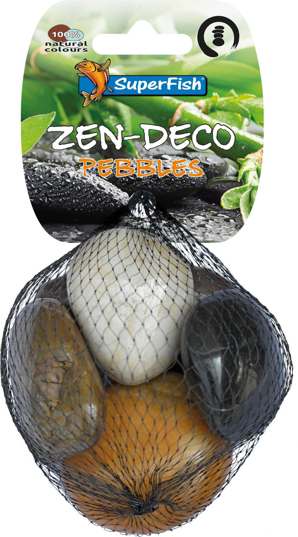 SuperFish aquarium decoratie kiezelstenen multi 5 stuks