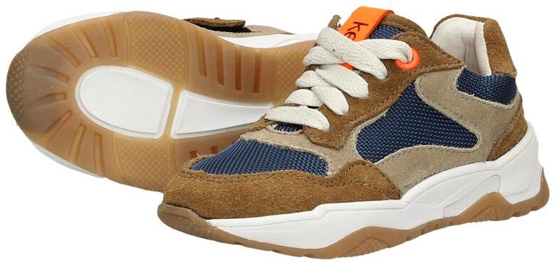 Keq Sneakers Laag cognac