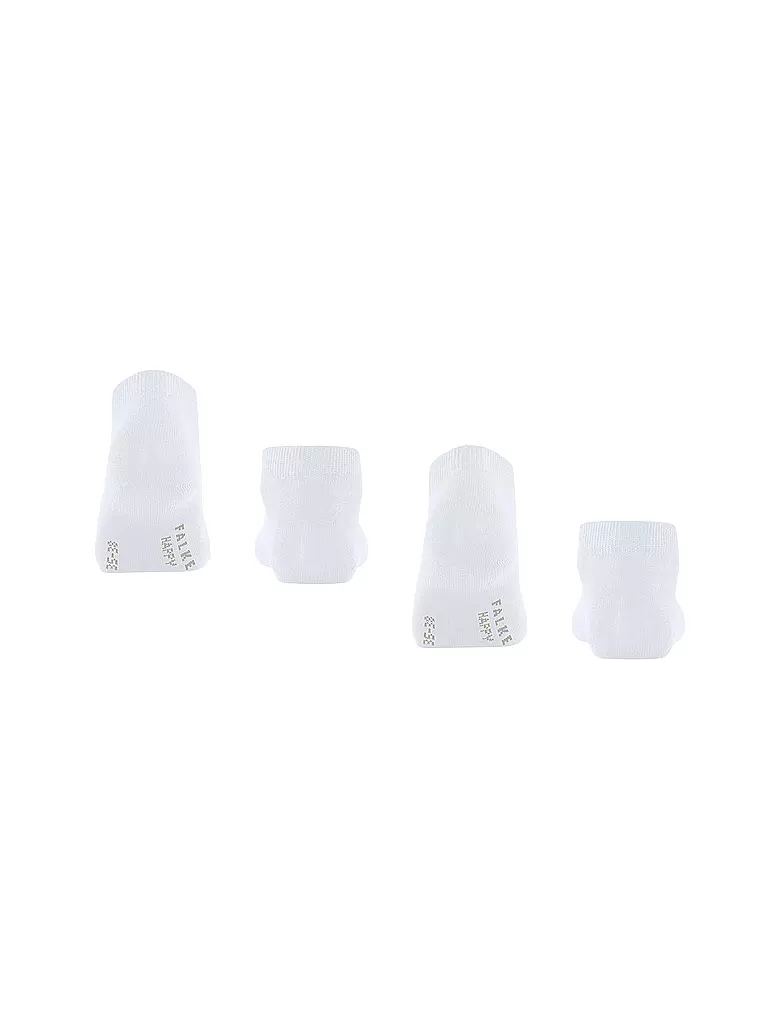 FALKE  Sneakersocken Happy 2er Pkg Weiss weiss
