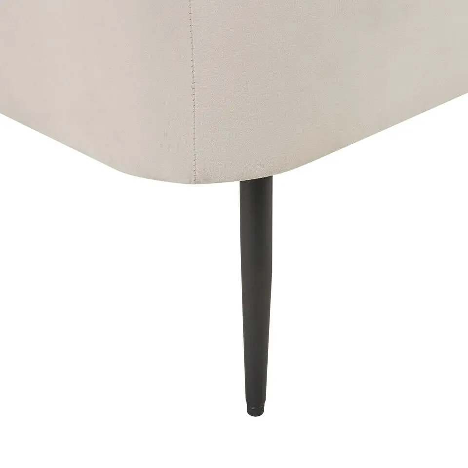 ARCEY - Chaise longue - Wit - Fluweel