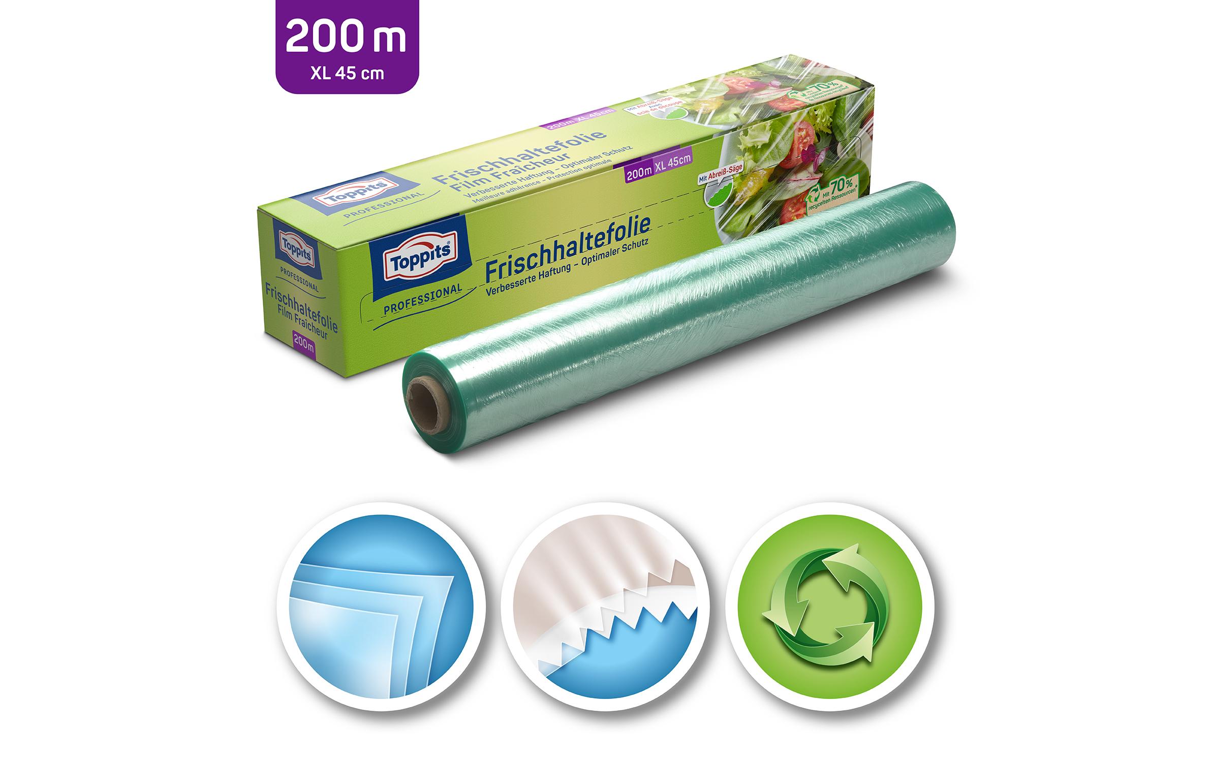 Frischhaltefolie Frischhaltefolie XL 1 Stück, TransparentIdeal und hygienisch zum Abdecken von grossen Gefässen