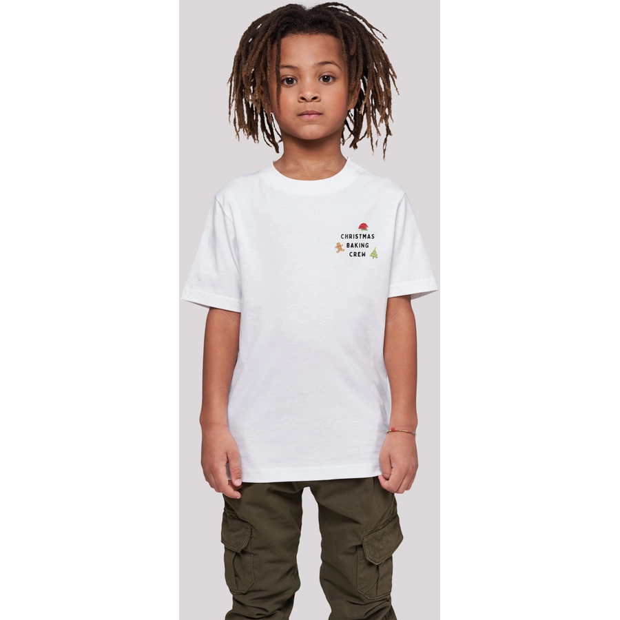 F4NT4STIC T-Shirt Christmas Baking Crew weiß