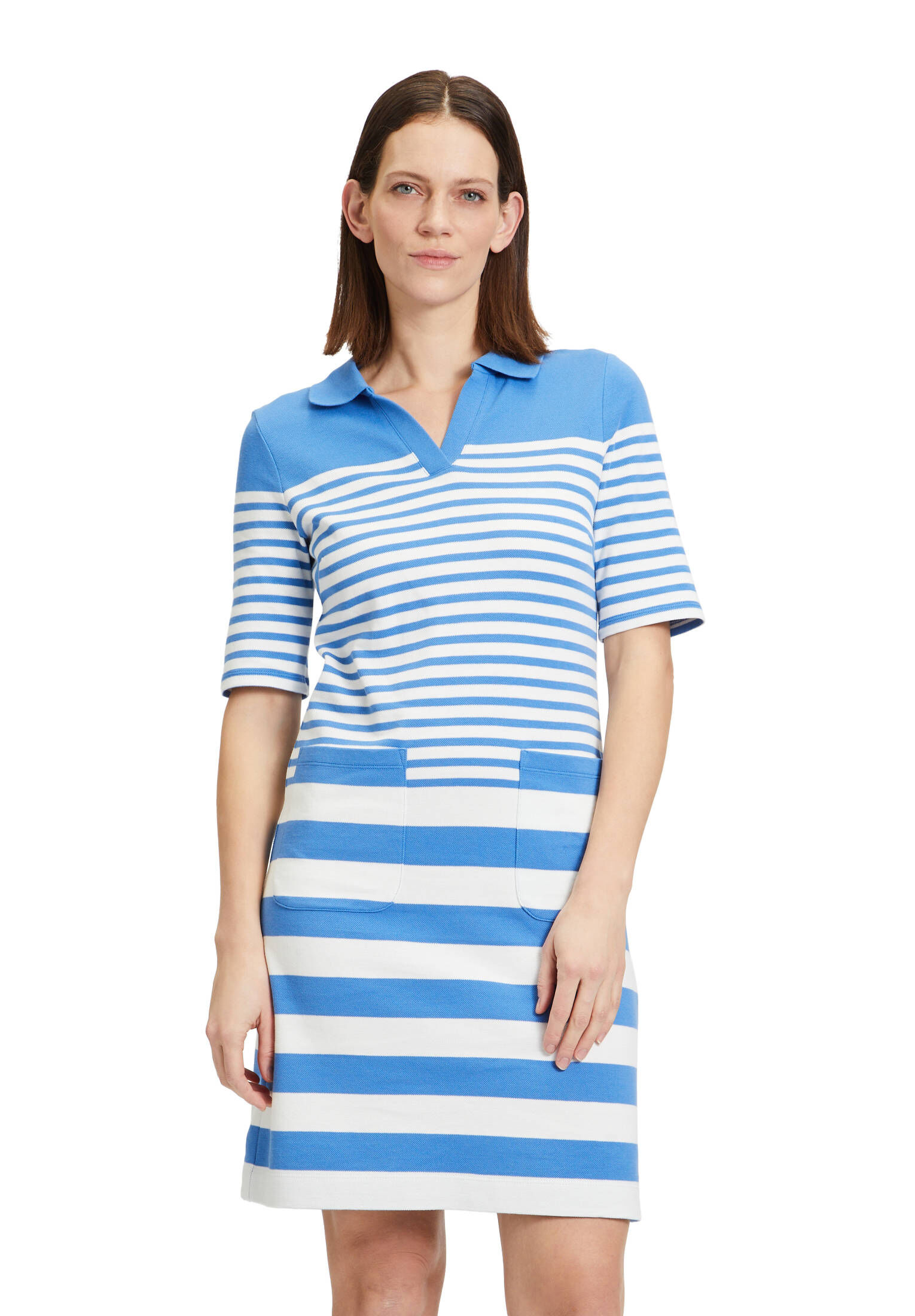 Betty & Co| Damen Sweatkleid mit Kragen