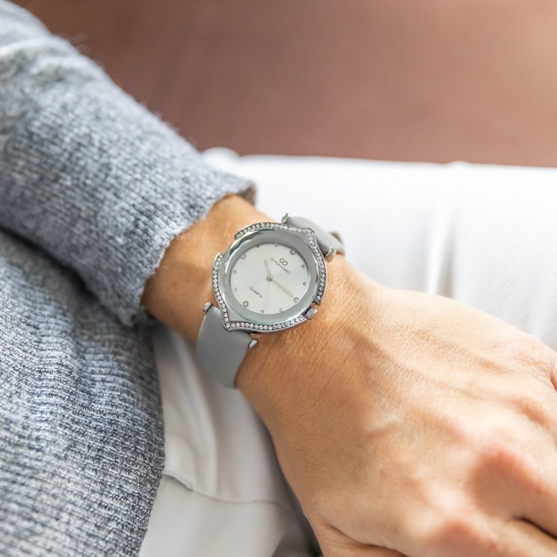Montre Femme GIORGIO bracelet Cuir Gris